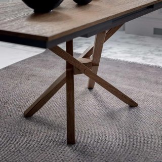 Table basse transformable JOLLY en Chêne Naturel / Pied croisé