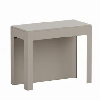 Table console extensible 12 couverts ULISSE structure acier sablé plateau stratifié écologique