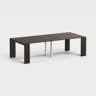 Table console extensible 12 couverts LEONARDO 45/270x120x75cm stratifié écologique