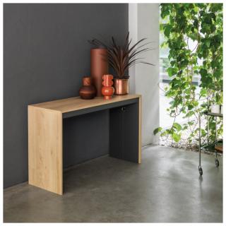 Table console extensible 12 couverts LEONARDO 45/270x120x75cm stratifié écologique