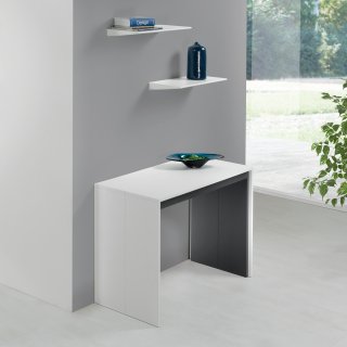 Table console extensible 10 couverts LEONARDO 45/270x90x75cm stratifié écologique