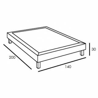 Sommier Design WOODY 140*200 cm. Home Spirit