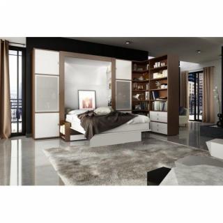 EXCLU EXPO SHOWROOM - 40% Armoire lit avec canapé SQUADRA 140 cm.