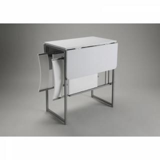 STANDUP Table extensible en bois avec 2 chaises avec rangement tout en un pour 2 personnes