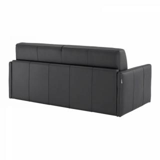 Canapé lit 2-3 places SUN convertible EXPRESS 120cm polyuréthane noir  matelas épaisseur 16cm