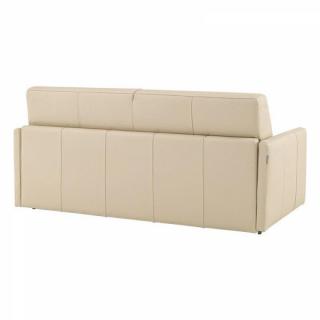 Canapé lit 2-3 places SUN convertible EXPRESS 120cm cuir vachette beige  matelas épaisseur 16cm
