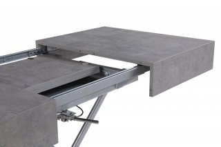 Table relevable extensible HARIE béton  120/170 x 80 cm