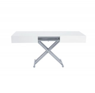 Table relevable extensible HARIE laquée blanc