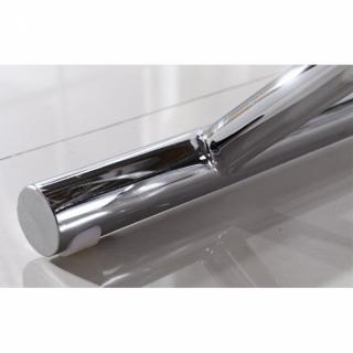 Table basse relevable BOX blanche brillante, extensible 12 Couverts.