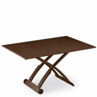 Table basse relevable extensible italienne MASCOTTE  wengé 105 x 70/140 cm
