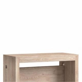 Table console extensible 8 couverts TOPAZ 90 cm chêne avec allonges intégrées