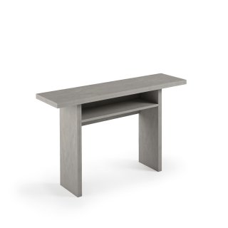 Table console extensible LOUPA  béton plateau rabattable pieds extensibles