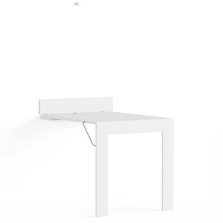 Table escamotable PITA 90x70cm blanc