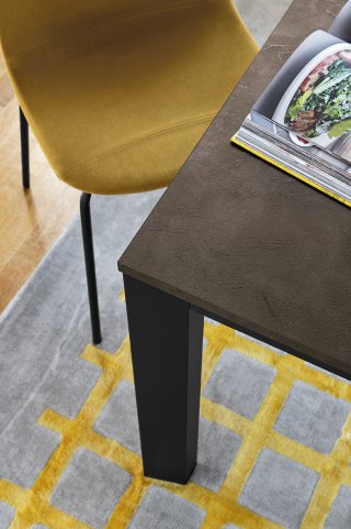 Table extensible BARON 220cm pieds métal triangulaire 