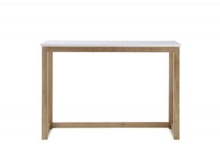 Console d'entrée rectangulaire 110 cm REGAT en chêne massif et MDF