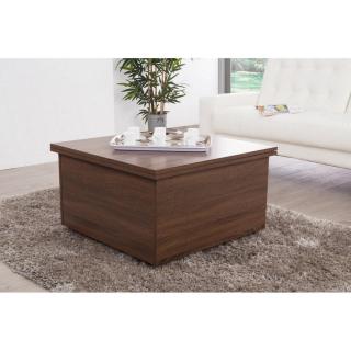 Table basse relevable extensible GIANI wengé