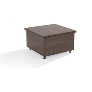 Table basse relevable extensible GIANI wengé