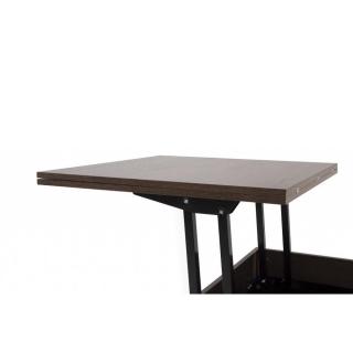 Table basse relevable extensible GIANI wengé