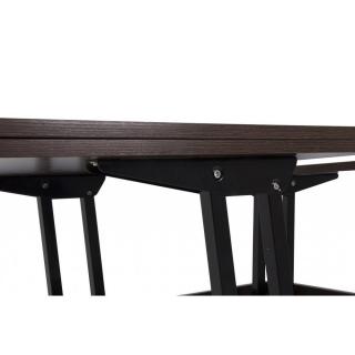 Table basse relevable extensible GIANI wengé