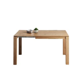 Table repas extensible ARMONIA  8 couverts 140/210x90cm pieds bois plateau chêne noueux