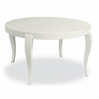 Table repas extensible ronde REGENCY de CALLIGARIS 130x130 blanche