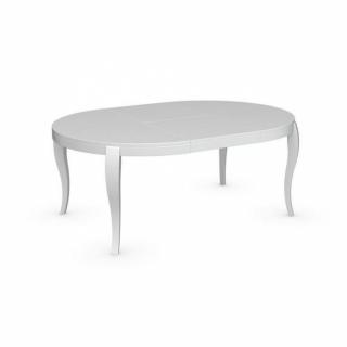 Table repas extensible ronde REGENCY de CALLIGARIS 130x130 blanche