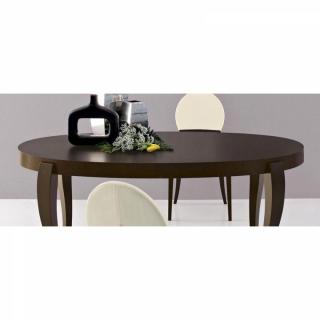 CALLIGARIS Table repas extensible ovale REGENCY  170x100 wengé 