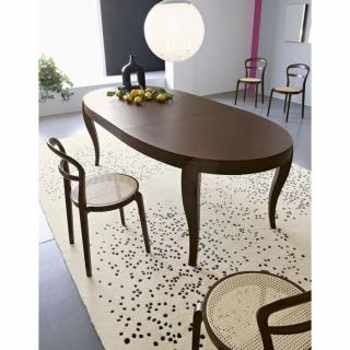 CALLIGARIS Table repas extensible ovale REGENCY  170x100 wengé 