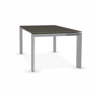 Table repas extensible ROYAL  180x100 en céramique couleur nougat