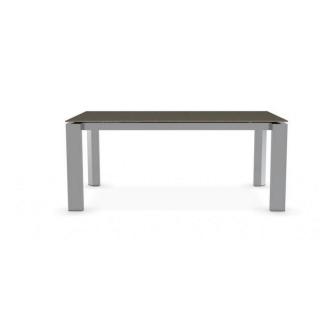 Table repas extensible ROYAL  180x100 en céramique couleur nougat