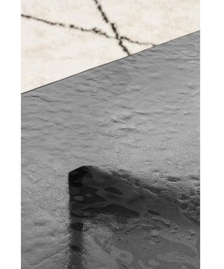 Table Repas 8 couverts VERTIGO 200 cm structure métallique plateau rectangulaire