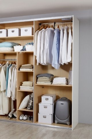Tringle rabattable MIX pour armoire portes coulissantes